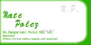 mate polcz business card